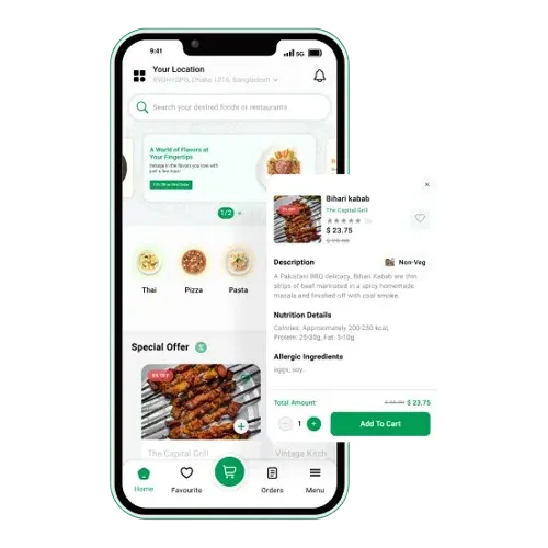 Food on Restaurant